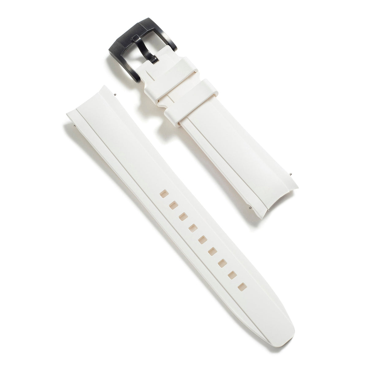 Gebogenes Kautschukarmband für Rolex Daytona mit Dornschließe