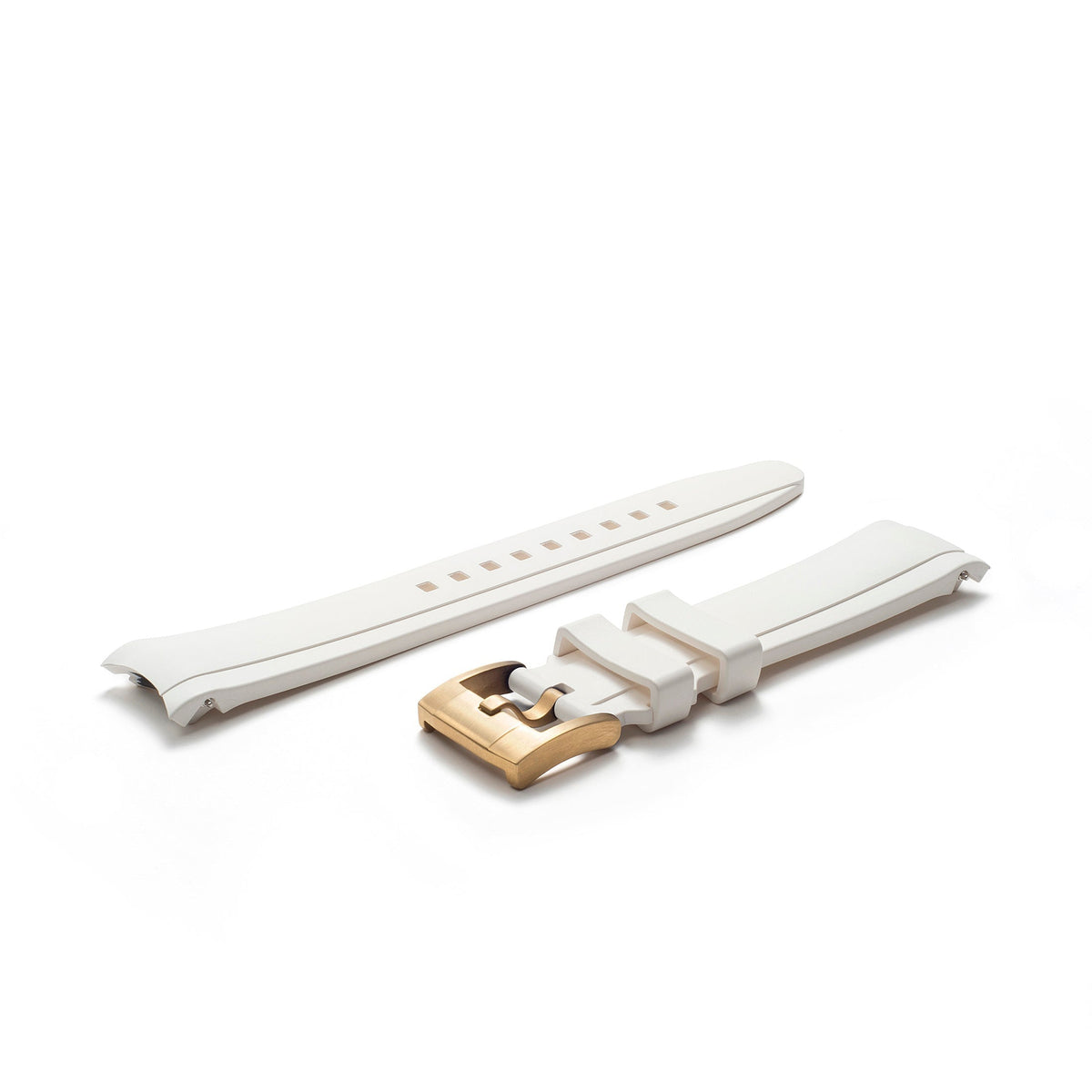 Gebogenes Kautschukarmband für Rolex Sea-Dweller mit Dornschließe