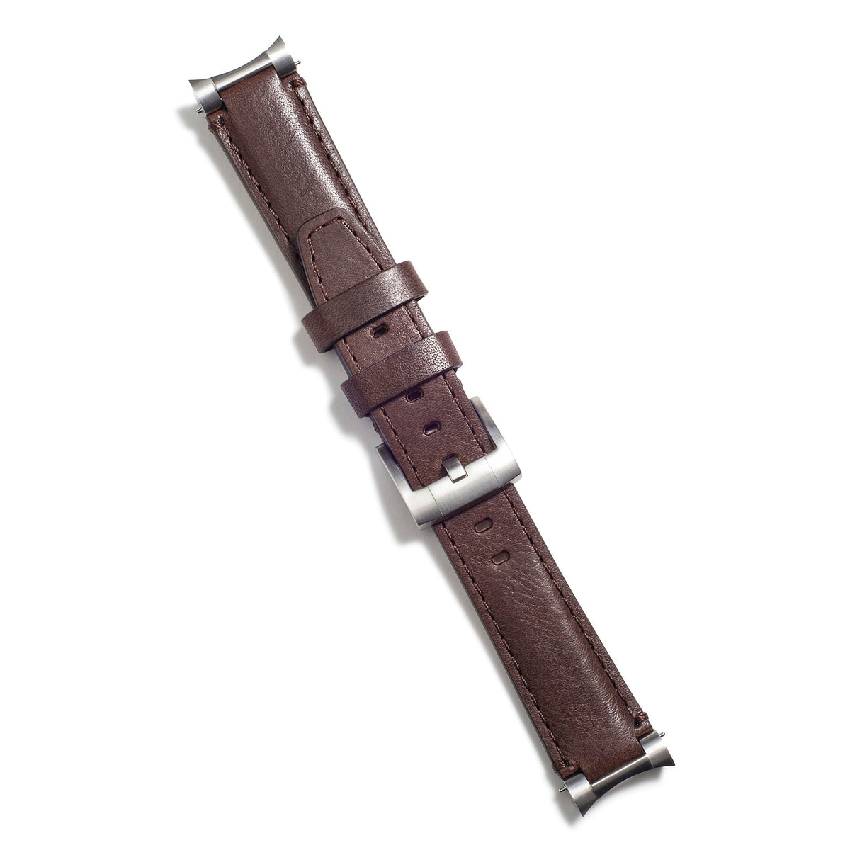 Stahl-Endstück-Lederarmband für Rolex Daytona mit Dornschließe
