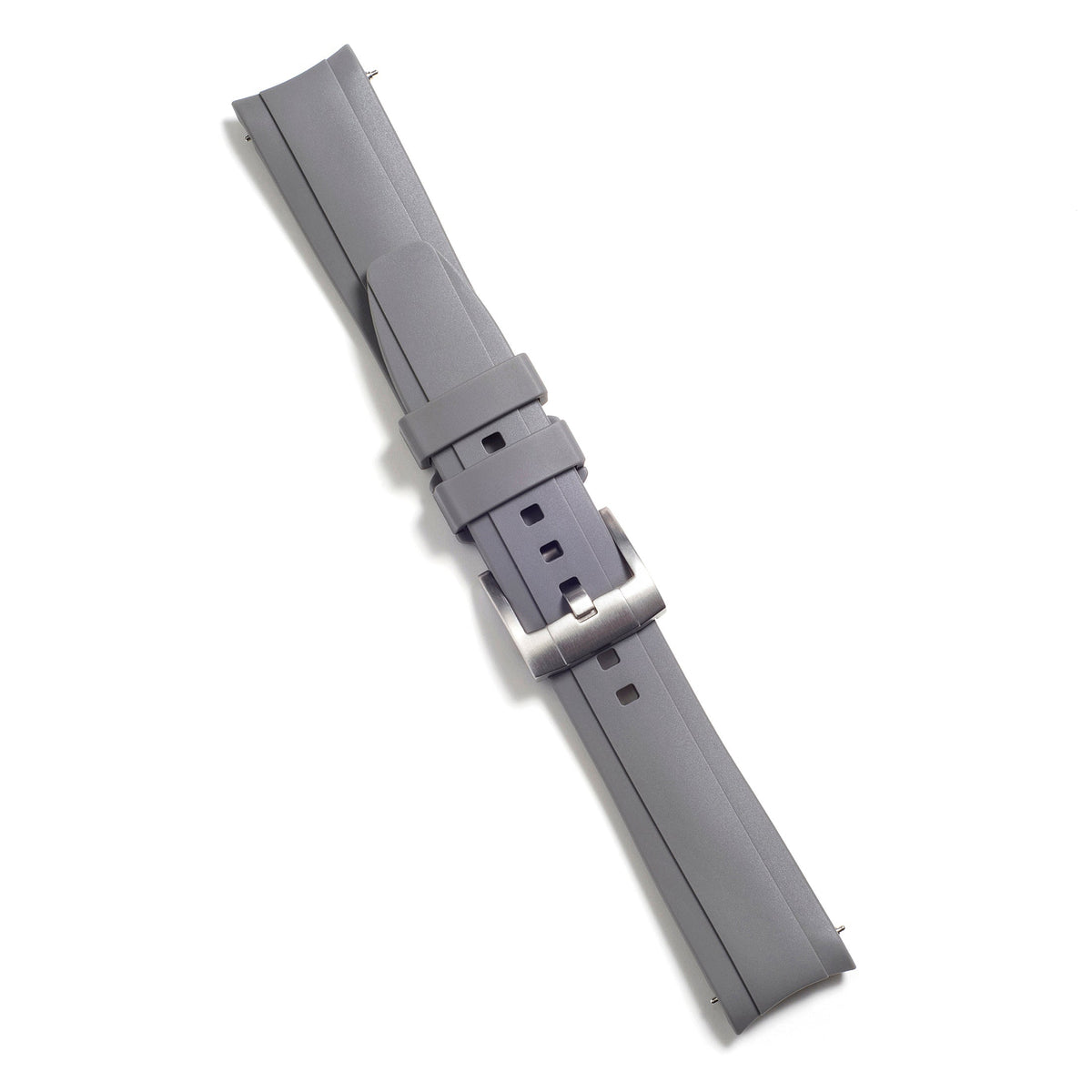 Gebogenes Kautschukarmband für Rolex Submariner No-Date mit Dornschließe
