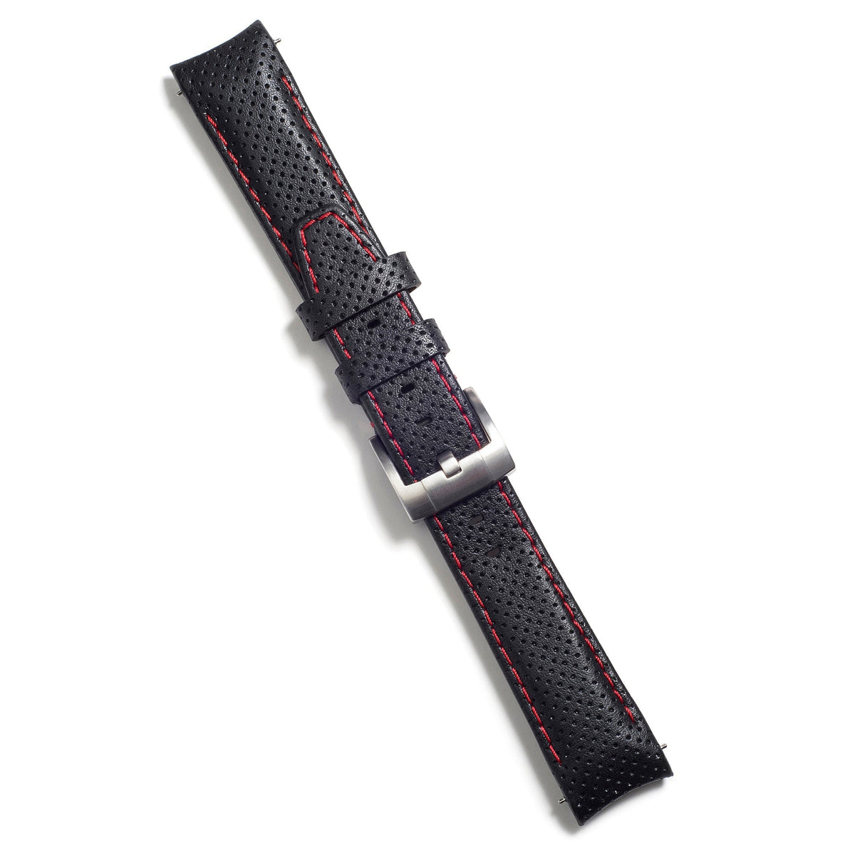 Gebogenes Rennlederarmband für Rolex Submariner mit Dornschließe