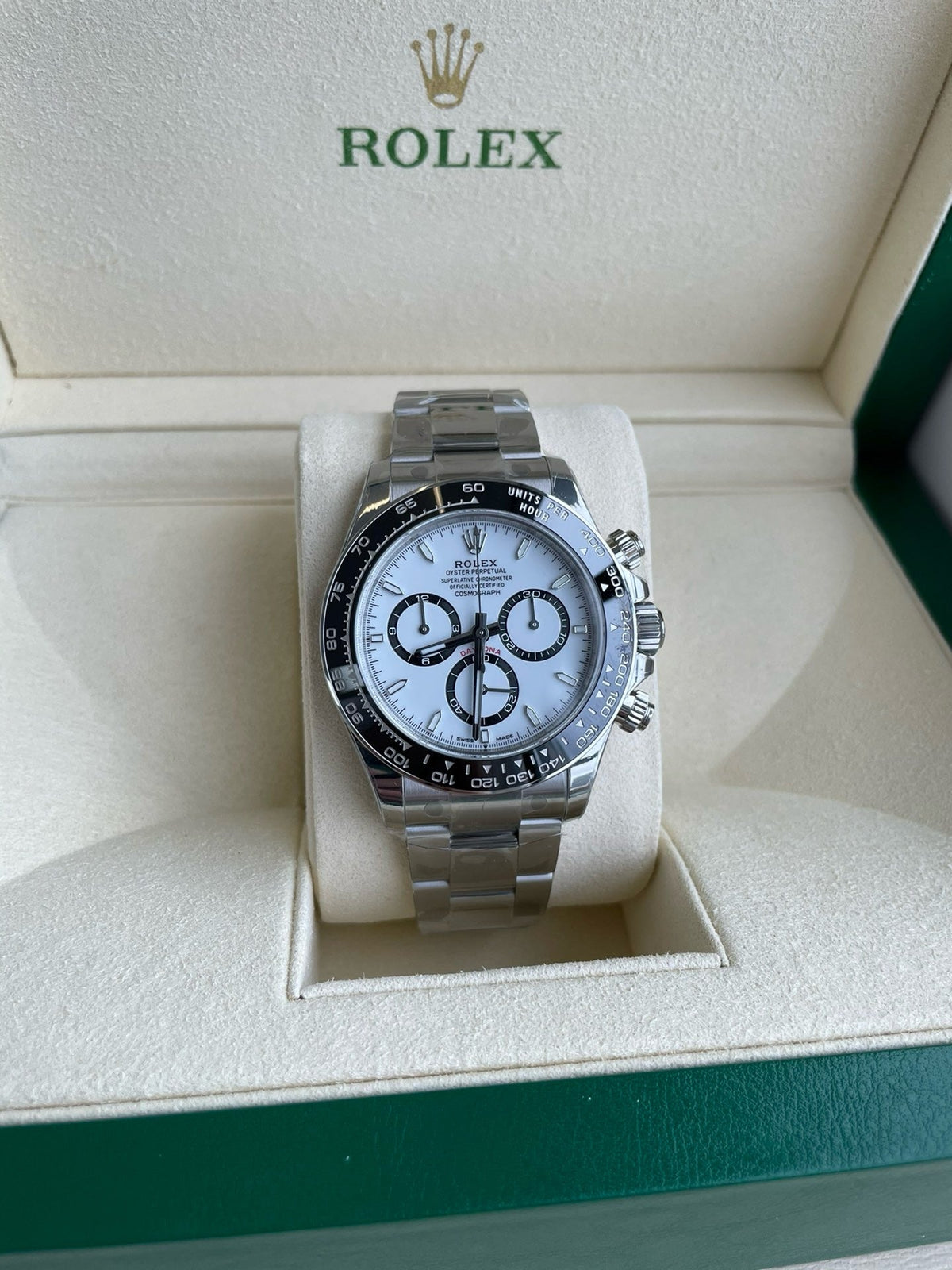 【Begrenzte Stückzahl – Nur solange der Vorrat reicht】Cosmograph Daytona Oyster, 40 mm, Edelstahl Oystersteel Referenz 126500LN（m126500ln-0001）