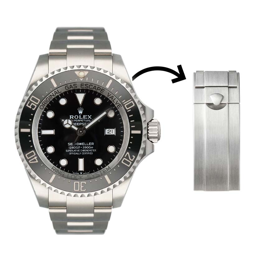 Everest Faltschließe für Rolex Oyster Armband – Deepsea 126660